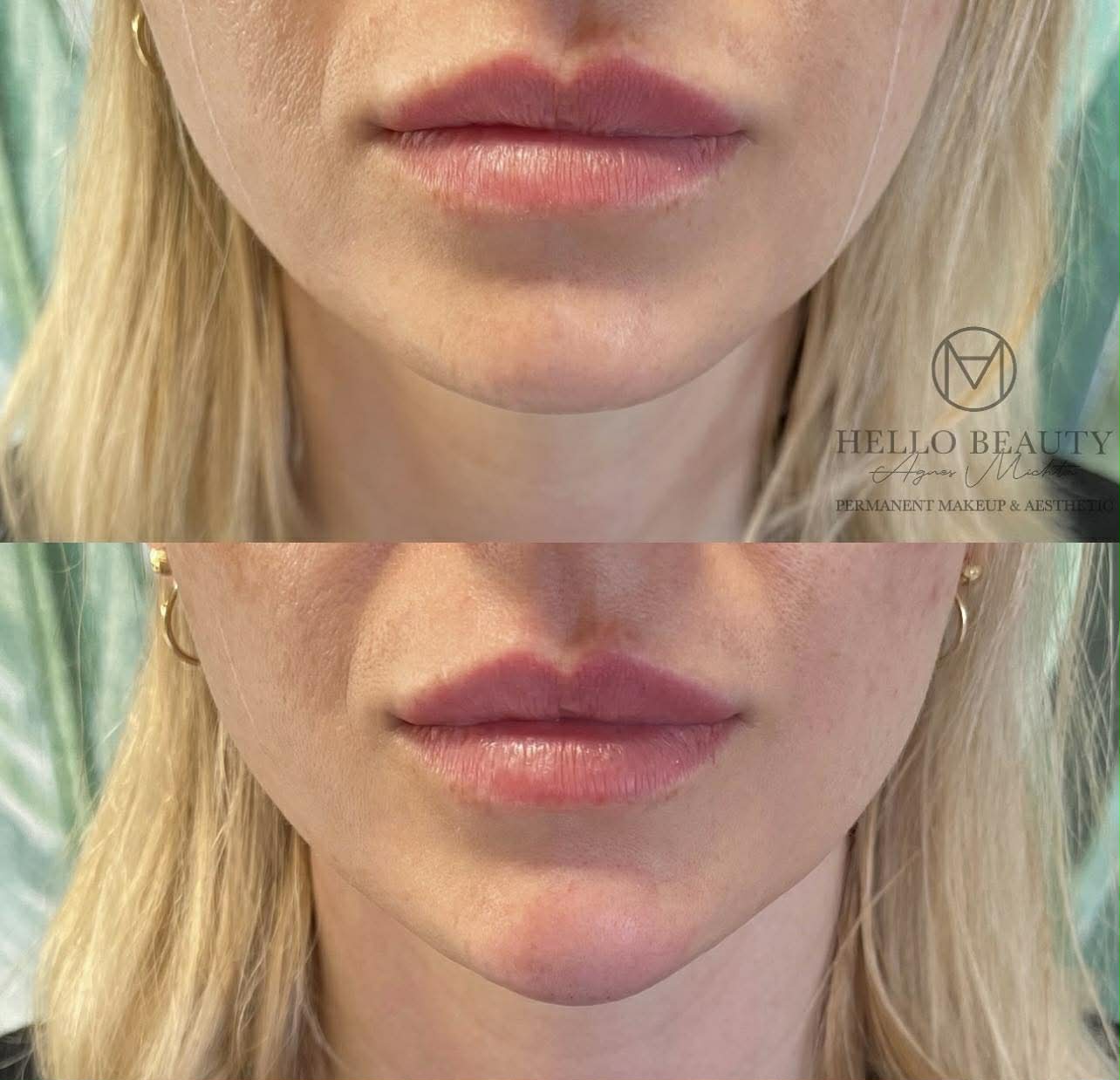 Modelowanie brody przed i po – Hello Beauty Kołobrzeg